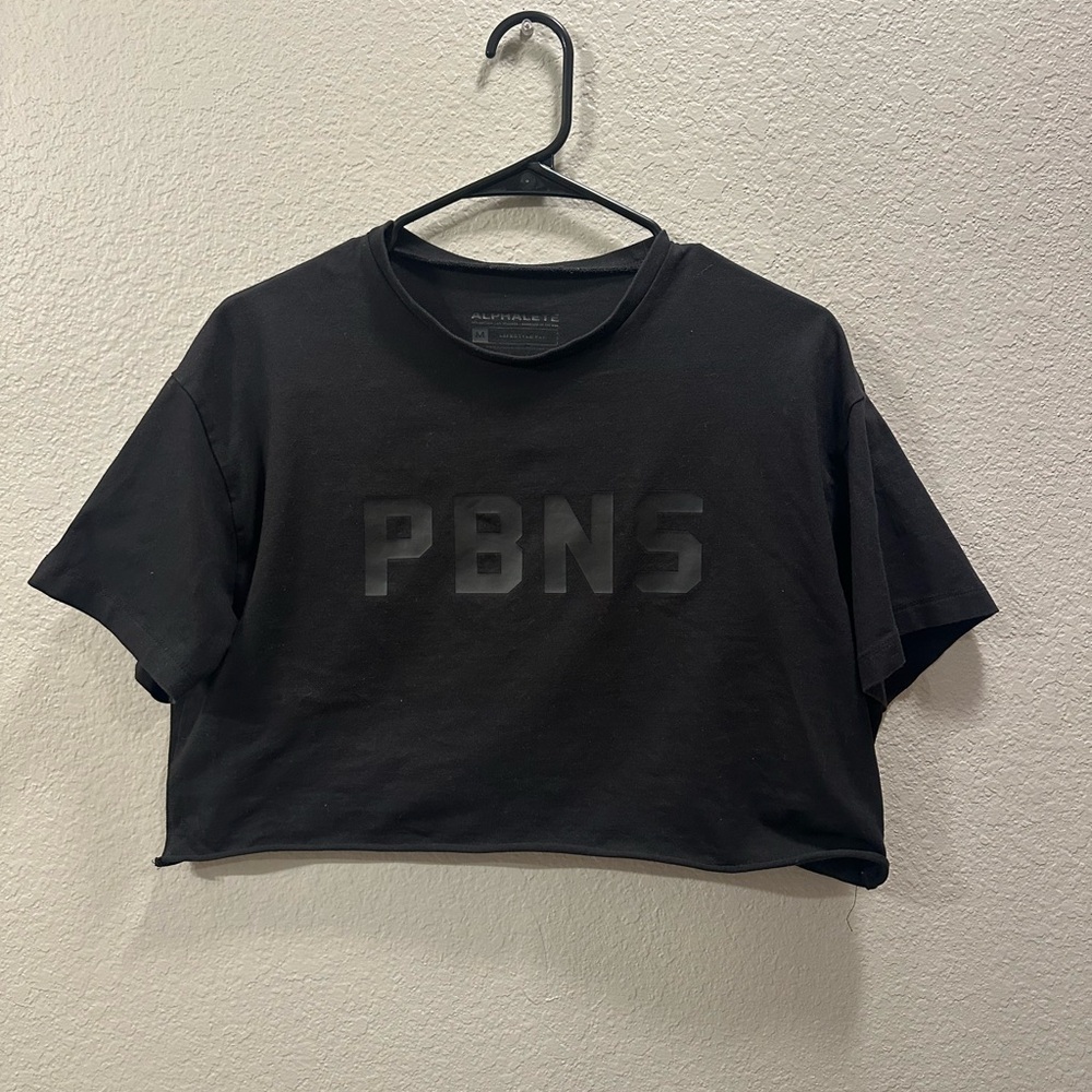 Black Alphalete Crop Top